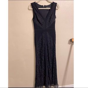 NWT Betsy & Adam Formal Long Dress Gown Navy